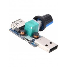4-12V-2.5-8VDC 5W USB Fan Hız Kontrol Sürücüsü Regülatör Modülü