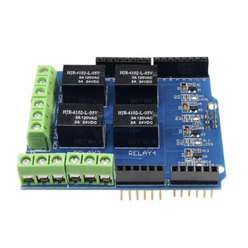 Arduino DC 3.3V 5V 4 Kanallı Röle Shield'i Arduino DC 3.3V 5V 4 Kanallı Röle Shield'i