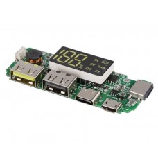Çift USB 5V 2.4A Ledli Micro Type-C Powerbank Modülü