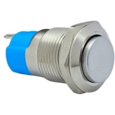 E12A 12MM METAL IŞIKSIZ KALICILI BUTON - ÇIKIK KAFA - 1NO - IP67