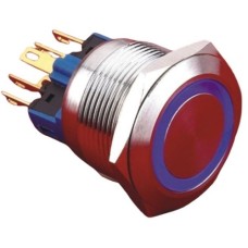 GQ22-11ZE 22mm Metal LED'li Kalıcı Buton IP65