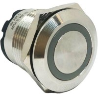 ONPOW6219F - 19mm Kalıcı Yeşil Led'li 24v Paslanmaz Çelik - 1NO IP67