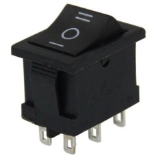 IC-123-6 Mini Işıksız Anahtar 6P ON-OFF-ON